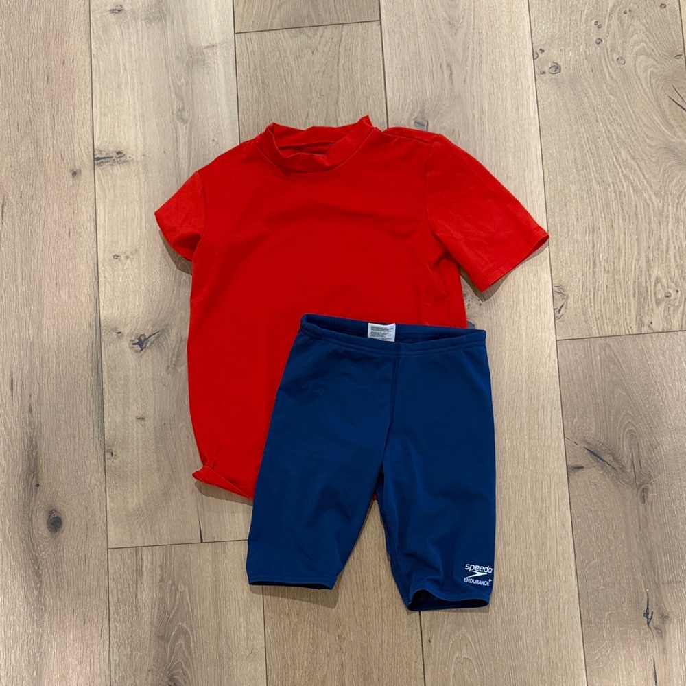 Speedo Kids Red and Blue Swim Set